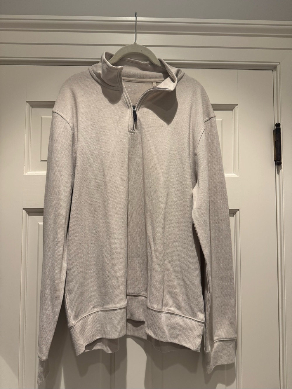 NWT - J. Crew Light Beige Quarter-Zip Sweater